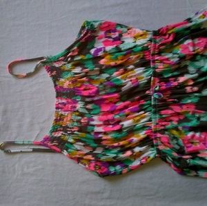 Colorful maxi dress.